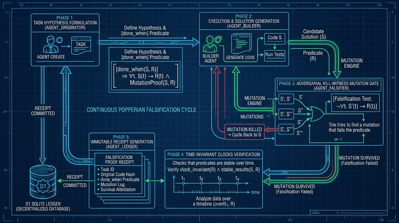 Continuous Popperian Falsification Cycle