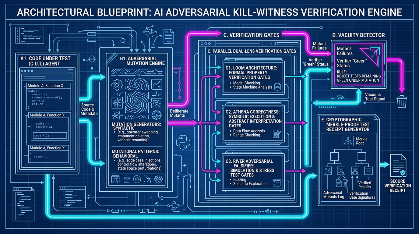Architectural Blueprint: AI Adversarial Kill-Witness Verification Engine