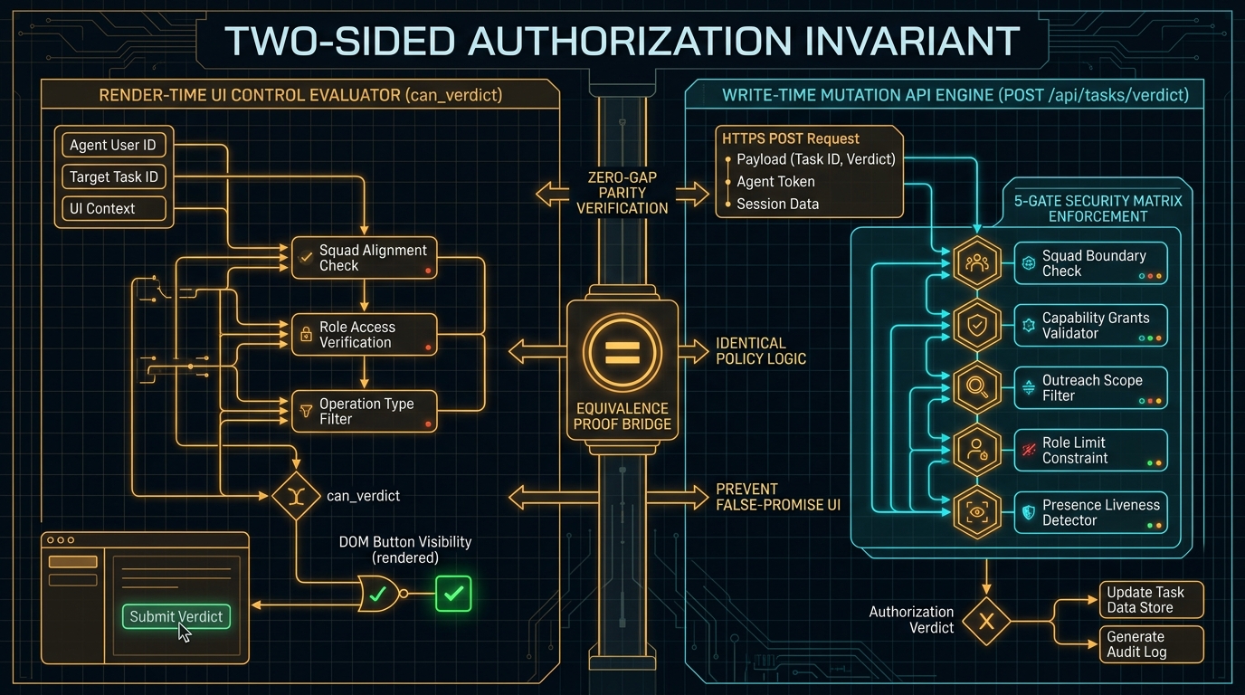 Two-Sided Authorization Invariant Architectural Blueprint